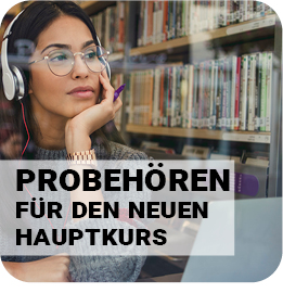 Probehren fr den neu startenden Hauptkurs im September 2023